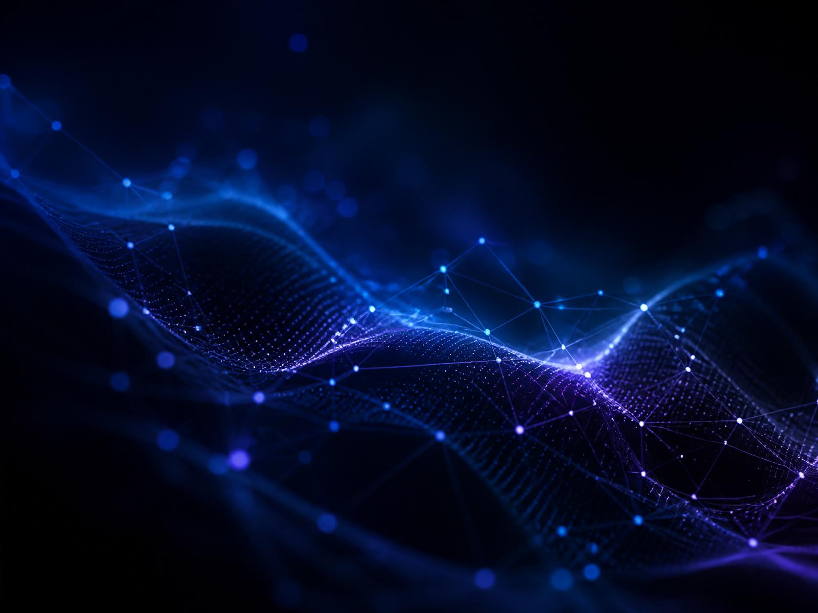 Abstract AI network visualization